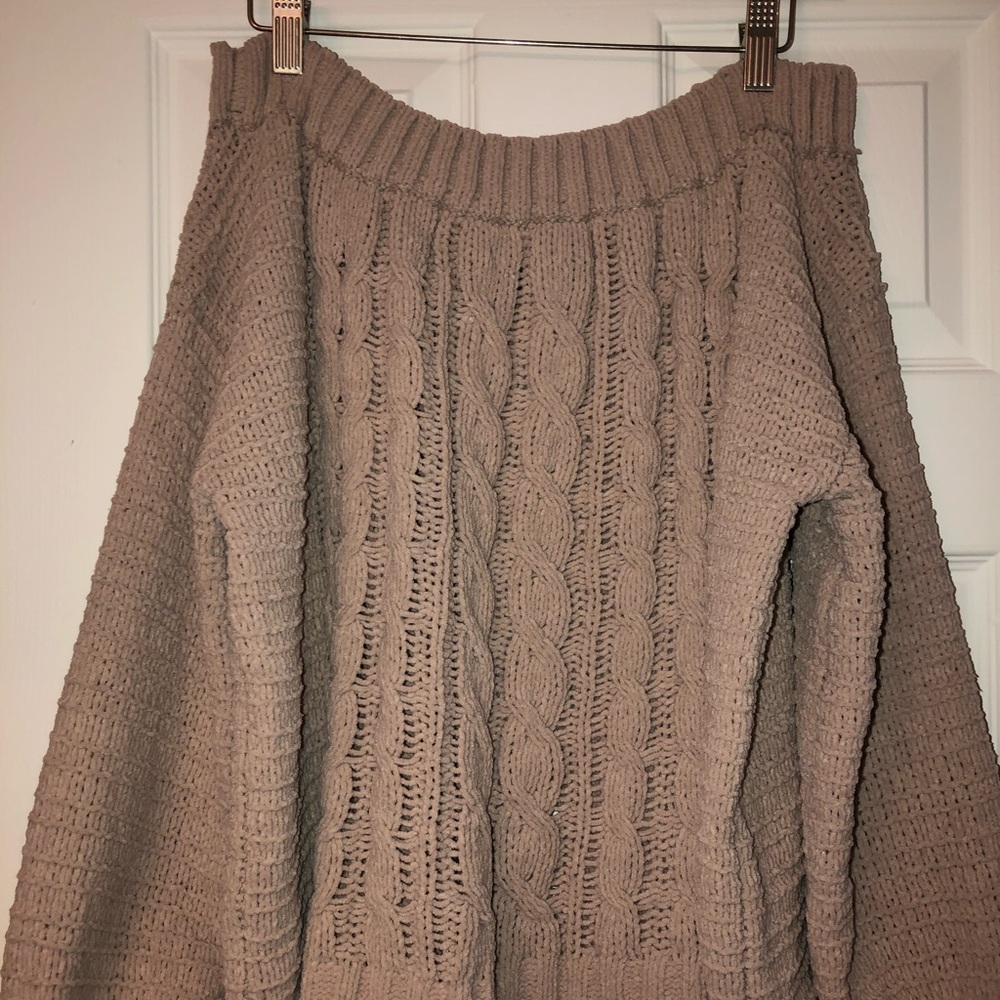 Off the shoulder sweater